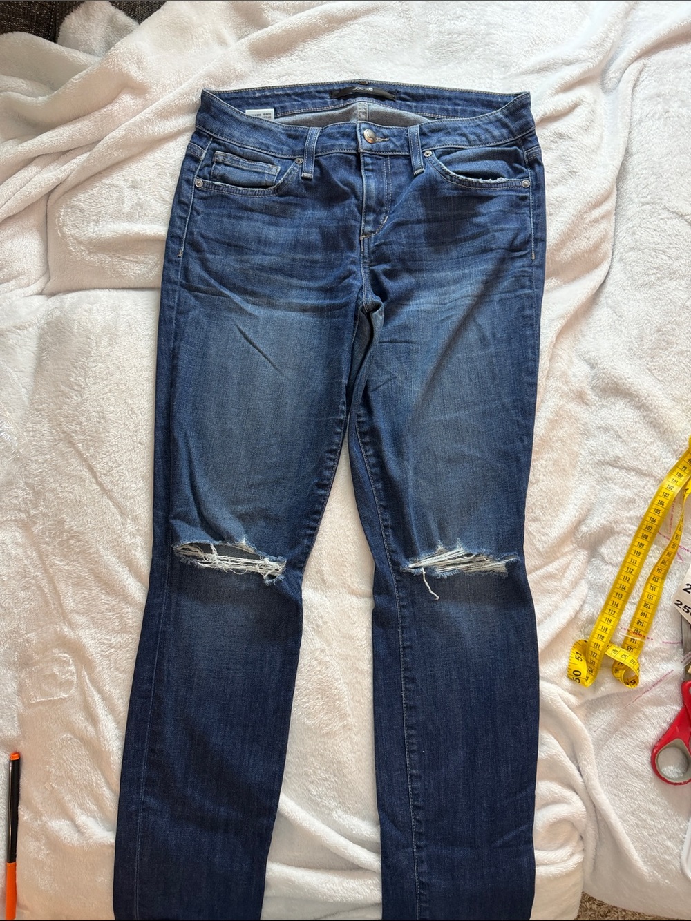 Joe's Jeans the skinny Dark Blue Distressed Women’s Jeans 2488